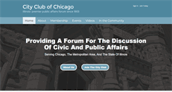 Desktop Screenshot of cityclub-chicago.org