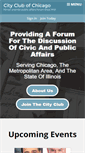 Mobile Screenshot of cityclub-chicago.org